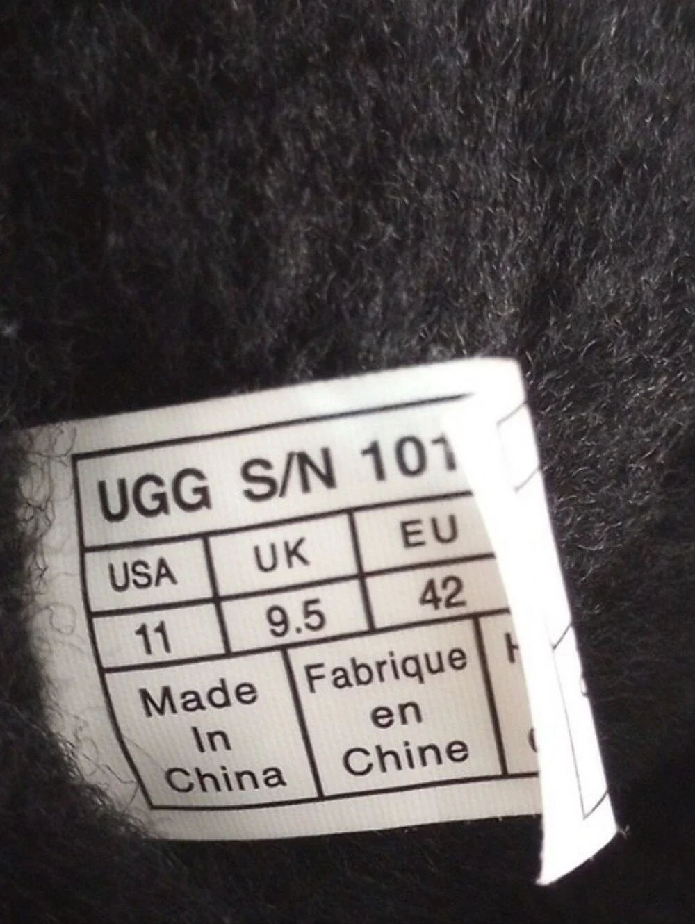 UGG Cozy Black Winter Boots Size 11